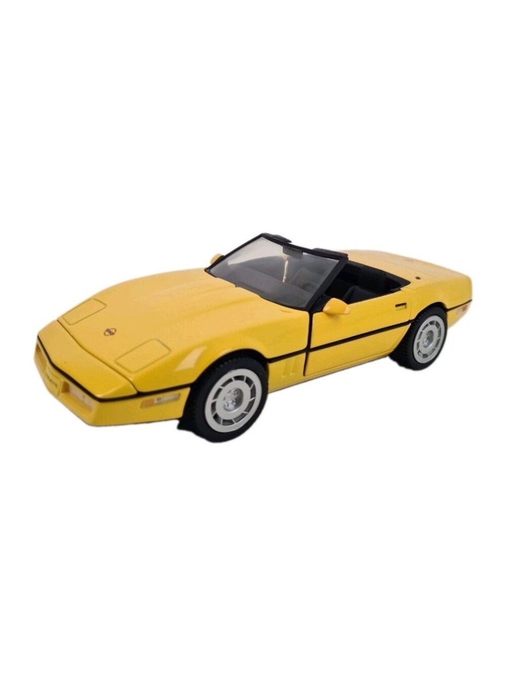 Franklin Mint Precision Chevrolet Corvette 1986 Yellow 1:24 DieCast B11RD27